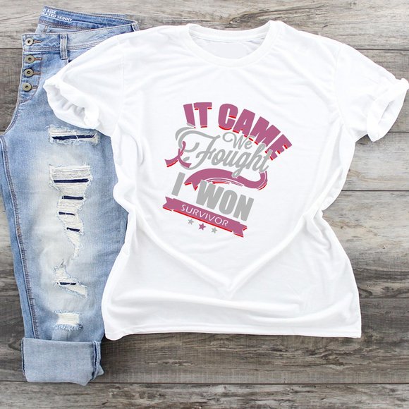 Tops - It Came We Fought I Won Tshirt